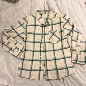 Cute plaid boy shirt size 4-5